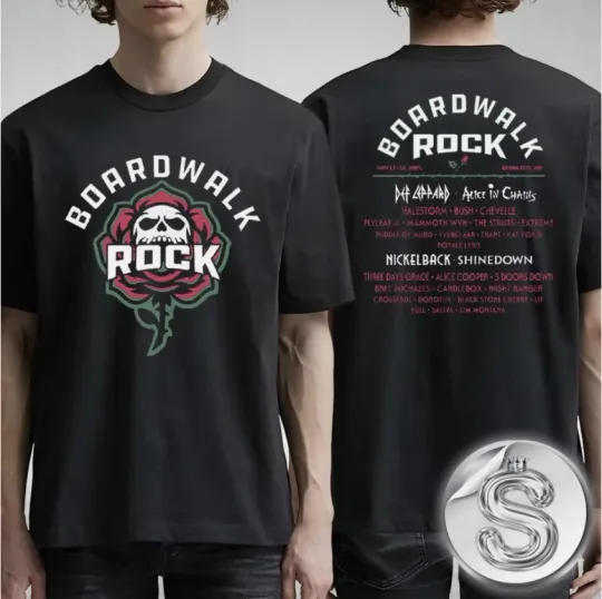 Discover Boardwalk Rock Lineup At Ocean City MD On May 17-18 2025 T-Shirt