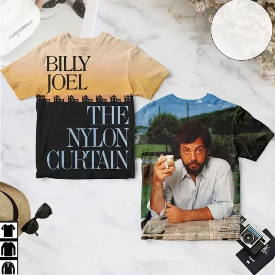 Discover The Nylon Curtain Billy Joel Cover 3D T-Shirt Unisex