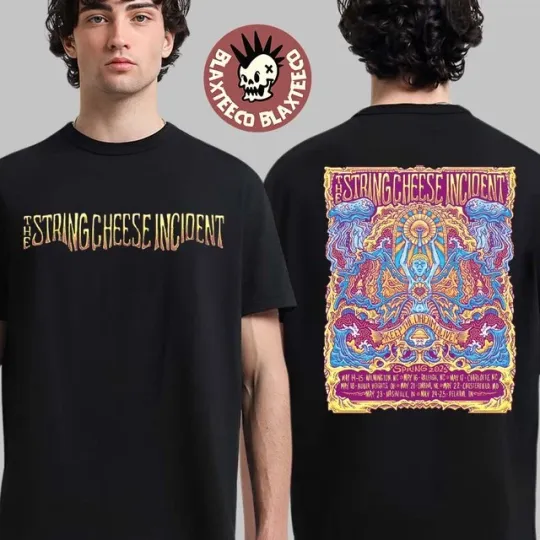 Discover String Cheese Incident 2025 Spring Tour T-Shirt – Vintage Concert Tee for Music Fans