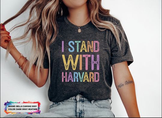 Discover I Stand With Harvard Shirt, anti trump Shirt, anti maga Shirt