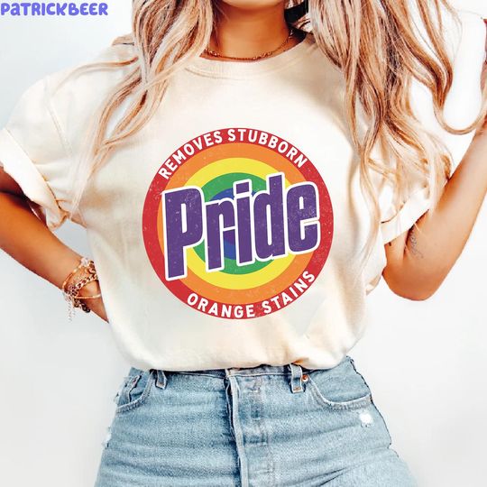 Discover Resist Remove Stubborn Orange Stains Pride Month LGBTQ T-Shirt