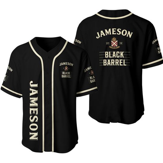 Discover BLACK BARREL JAMESON Baseball Jersey