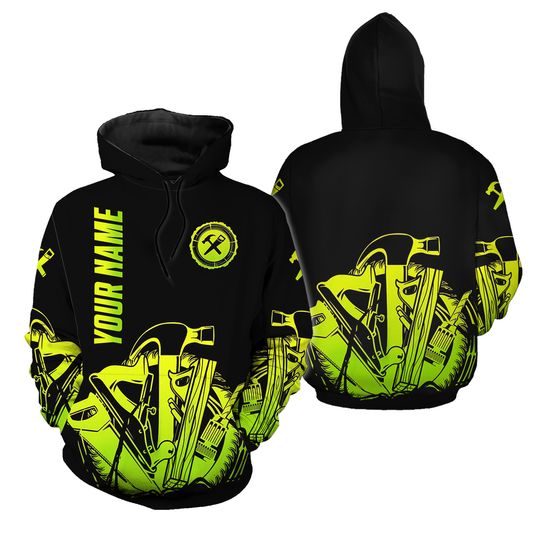Discover Customized Name Carpenter 3D Hoodie – All Over Print Mother’s Day Gift for Fans