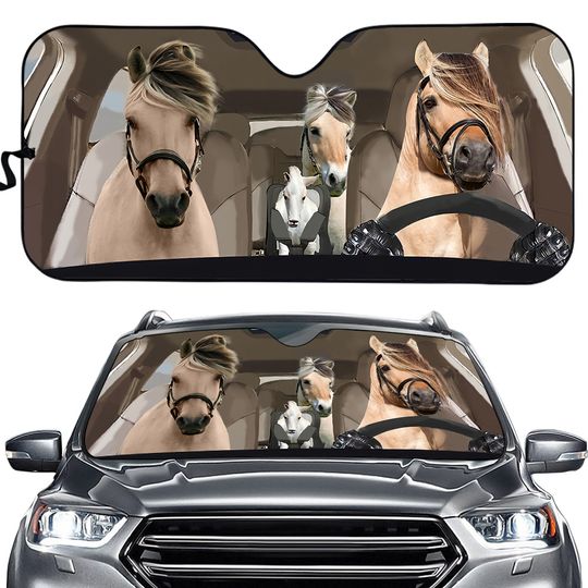Discover Horse Car Sun Shade
