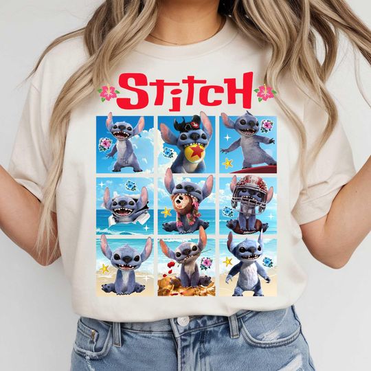 Discover Funny Blue Cartoon Characters Shirt, Cute Character Movie 2025 Shirt