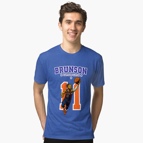 Discover Jalen Brunson Captain Clutch T-Shirt