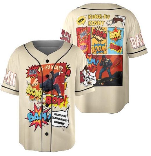 Discover Kendrick Lamar Inspired Jersey, Kung Fu Kenny Baseball Jersey