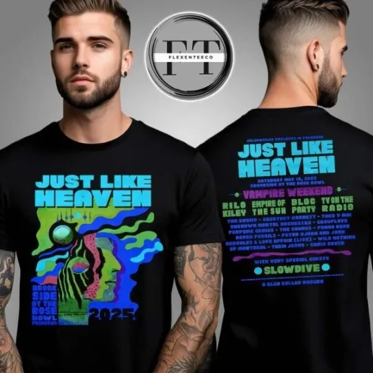 Discover Just Like Heaven Time & Space Line Up 2025 T-Shirt