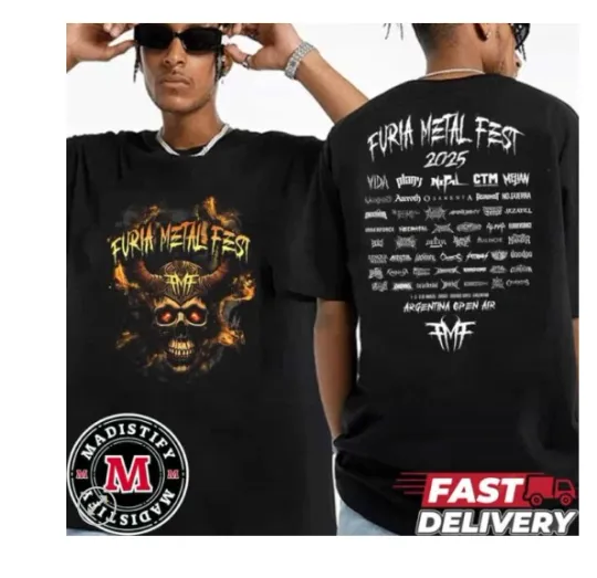 Discover Furia Metal Fest 2025 Argentina Open Air Full Line Up Shirt