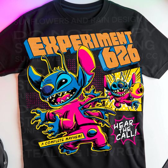 Discover Lilo and Stitchh 2025 Shirt, experiment 626 Shirt