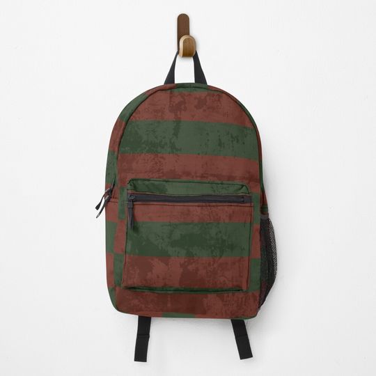 Discover Horror Movie Stripes - Red and Green Backpack