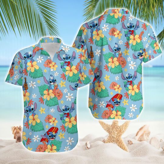 Discover Lilo and Stitchh Hawaiian Shirt, Stitchh Hawaiian Shirt, Stitchh Movie Shirt, Stitchh Lover Gift