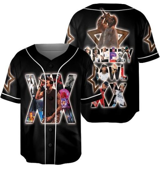 Discover Chris Brown Breezy Bowl XX Tour 2 Sided Jersey, Chris Brown Album Jersey, Chris Brown Fan Gift