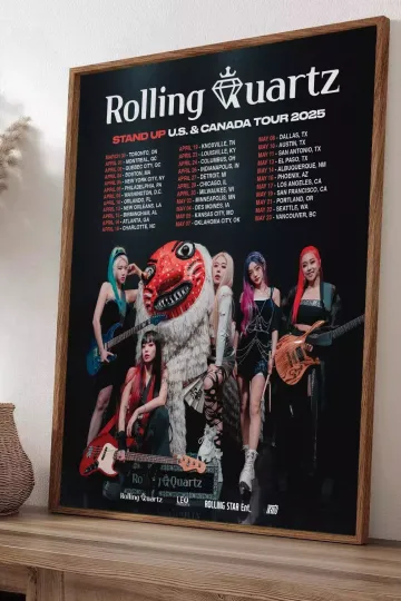 Discover Rolling Quartz - 2025 STAND UP TOUR Poster, Home Decor