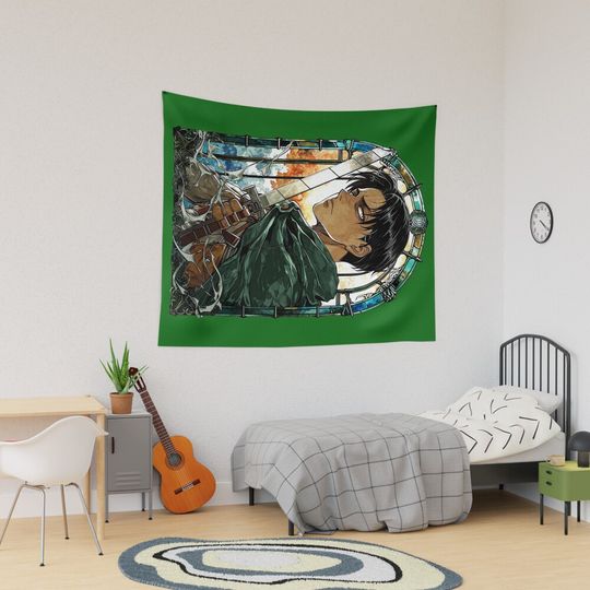Discover Scout Squad Leader Stained Glass Tapestry