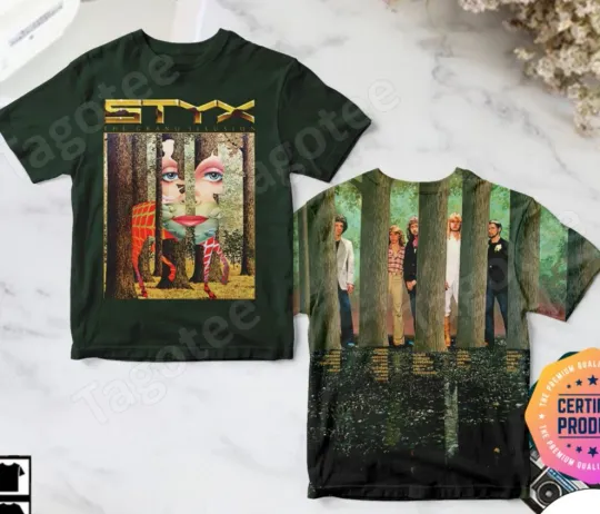 Discover Styxs The Grand Illusion Album Cover 3D T-Shirt – All-Over Print Graphic Tee