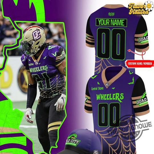 Discover Quad City Steamwheelers 2025 Halloween Football Jersey – Spooky Game Day Shirt