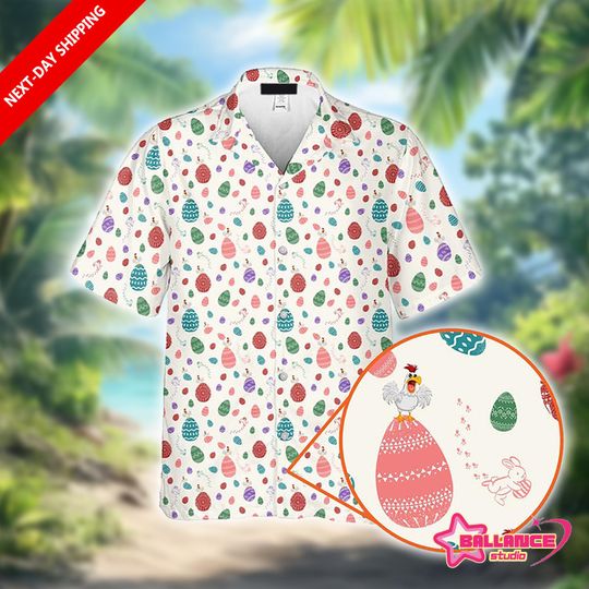 Discover Funny Hoppin' into Spring Hawaiian Shirt