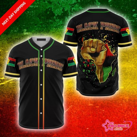 Discover Juneteenth Black Power Baseball Jersey, African American Baseball Jersey