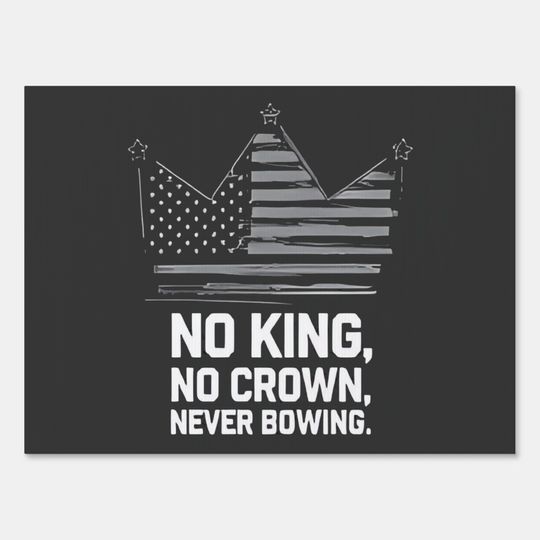 Discover No Kings In America Save Democracy I Dissent Anti Yard Sign