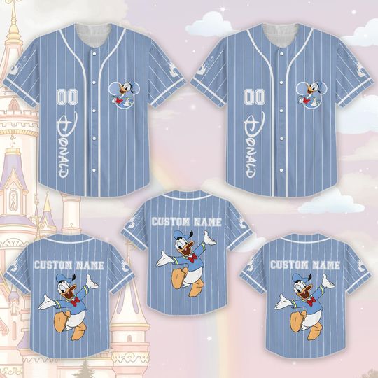 Discover Disneyyy Donald Duckk Baseball Jersey, Cartoon Movie Jersey