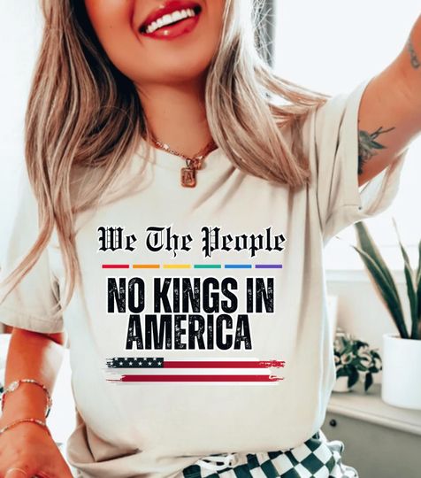 Discover No Kings in America shirt | We the People Rainbow shirt