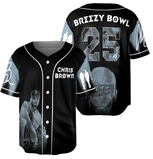 Discover Chris Brown X.X Baseball Jersey, Chris Brown Breezy Heat Jersey, X.X Vintage Jersey
