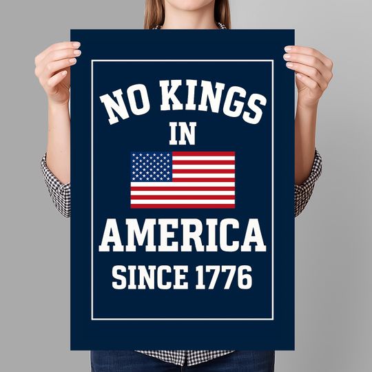 Discover No Kings in America Resist Protest Sign