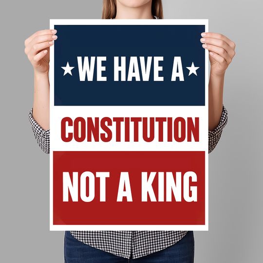 Discover No Kings in America Resist Protest Sign