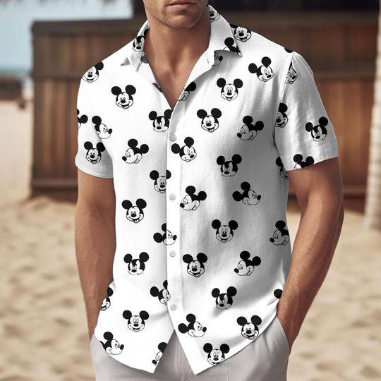 Discover Mickeyy mouse Hawaiian Shirt, Disneyyy Mouse Button Up Shirt