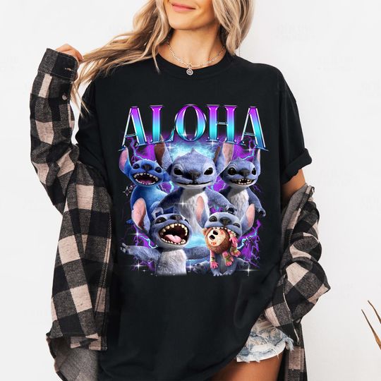 Discover Stitchh Aloha Shirt, Disneyyy Lilo And Stitchh Shirt