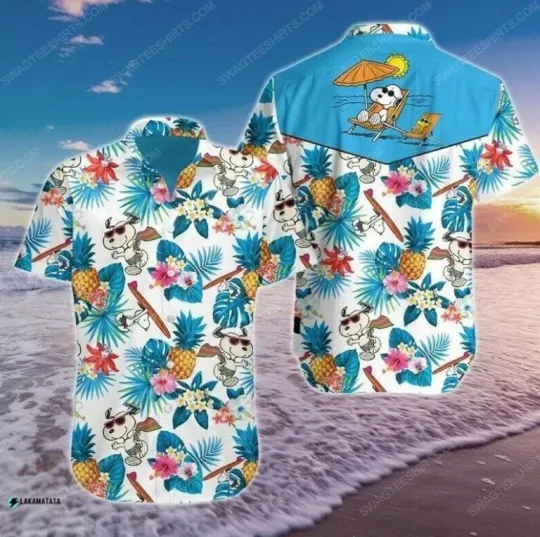 Discover Tropical Snoopy Cartoon Movie Disneyyy Hawaiian Shirt
