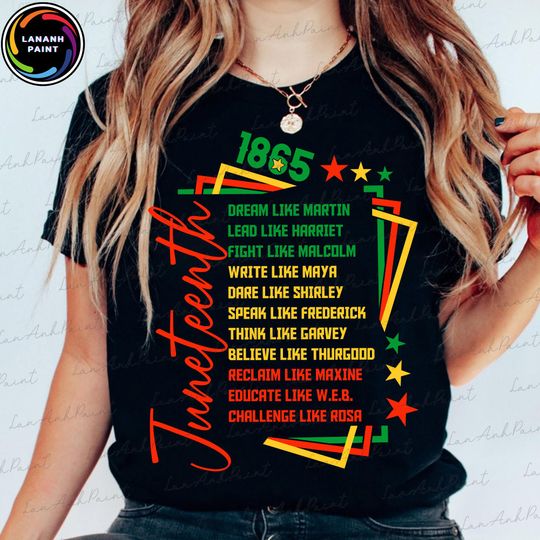 Discover African American Shirt Juneteenth 1865 Dream Like Afro Juneteenth Tee