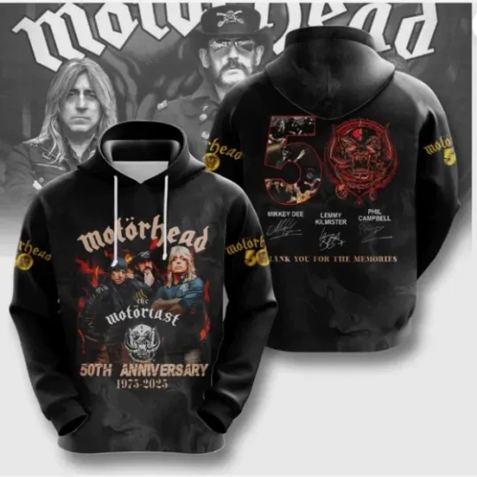 Discover Motorhead Band 3D Hoodie 3d