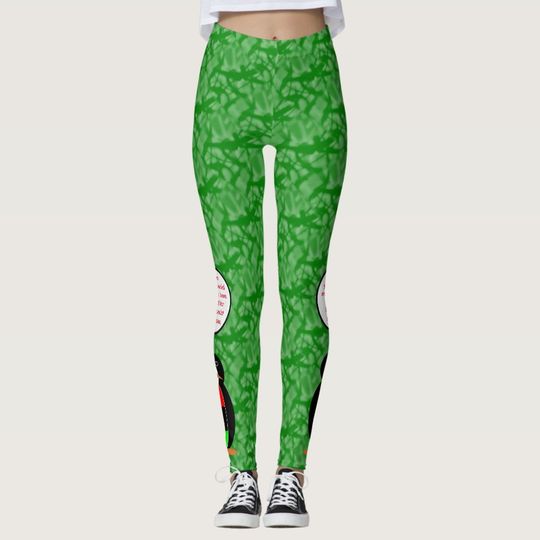 Discover African American Holiday Ms. Penguin Talking Leggings