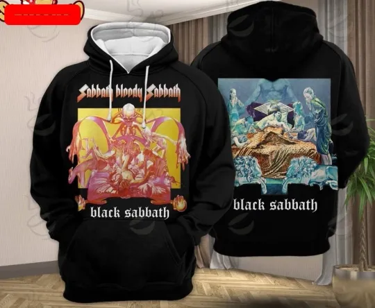 Discover Black Sabbath Bloody Album Cover Shirt 3D Hoodie for fan all size