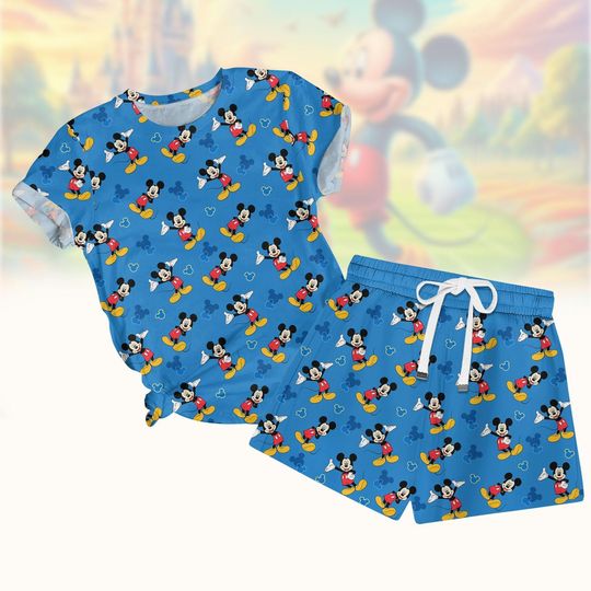 Discover Disneyyy Mickeyy mouse Shirt And Shorts Set