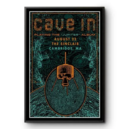 Discover Cave In Aug 22 2025 The Sinclair Cambridge MA Concert Tour Poster