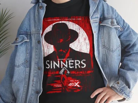 Discover Aesthetic Sinners 2025 Action Movie Streetwear Unisex Graphic T-Shirt