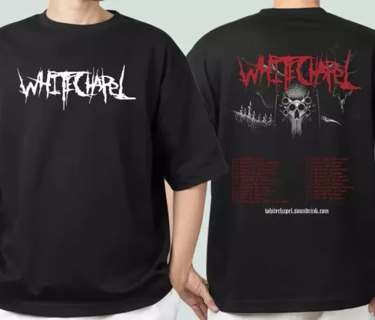 Discover Whitechapel Band Merch Hymns In Dissonance Tour 2025 Tour T-Shirt