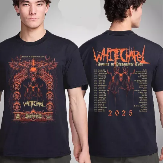 Discover Whitechapel Hymns In Dissonance Tour 2025 Tour Dates Shirt