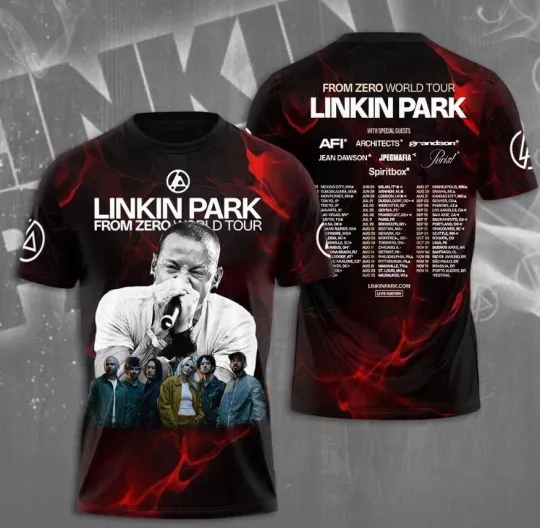 Discover NEW  From Zero Word Tour 2025 Shirt  Linkin Park 3D T Shirt Fan Gift