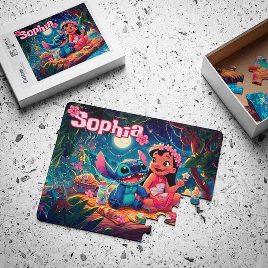 Discover Personalized Lilo and Stitchh Jigsaw Puzzle