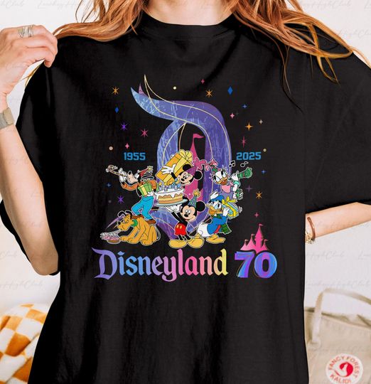 Discover Disneyyland 70th Anniversary 1955-2025 Shirt, Daisy Platinum Celebration Shirt