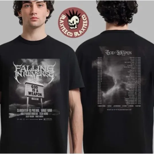 Discover Falling In Reverse God Is A Weaponn Tour 2025 Us And Canada Shirt