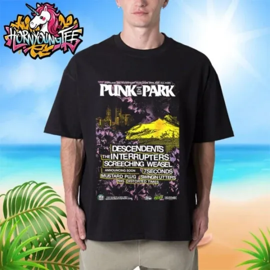 Discover Punk In The Park Fest 2025 Event Poster Line Up Artist On June 28 2025 T-Shirt