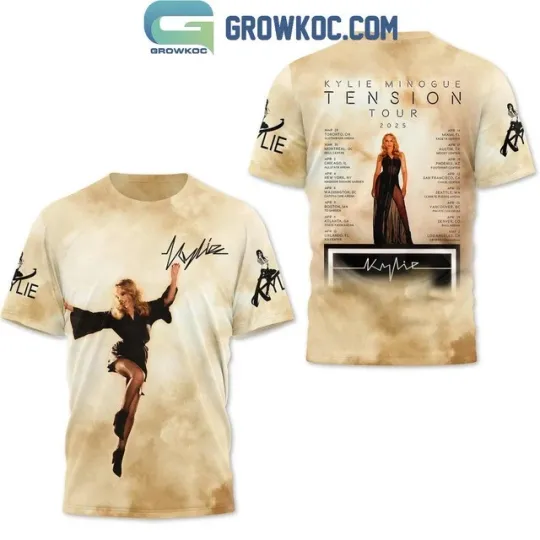 Discover Kylie Minogue Tension 2025 Tour The Schedule T-Shirt