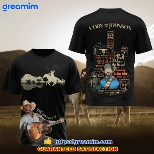 Discover Cody Johnsonn Tour Date 2025 3D T-Shirt
