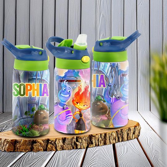Discover Elemental Stainless Steel Kids Water Bottle  Customizable