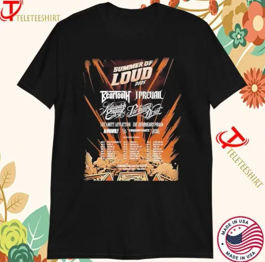 Discover Summer Of Loud Festival 2025 North America Tour Featuring Line Up T-Shirt